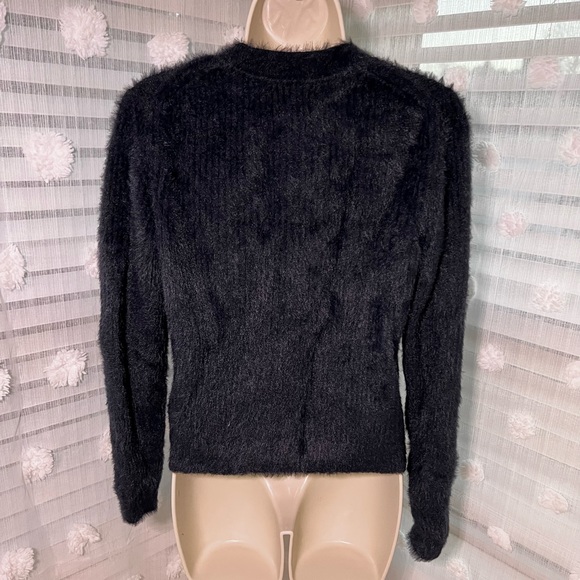 Banana Republic Blue Fuzzy Sweater. Size Small - Picture 2 of 4